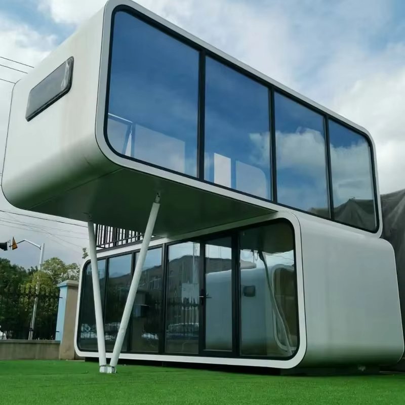 Customized Modern Popular Luxury Sleeping Apple Pod Capsule Prefabricated Container House for Hotels Space Capsule Prefab Houses - Image 3