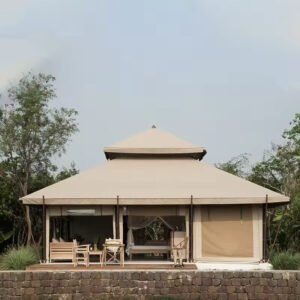 Customizable Double-Layer Large Safari Lodge Luxury Camping Tent Premium Outdoor Accommodation Hotel for Premium Outdoor Camping