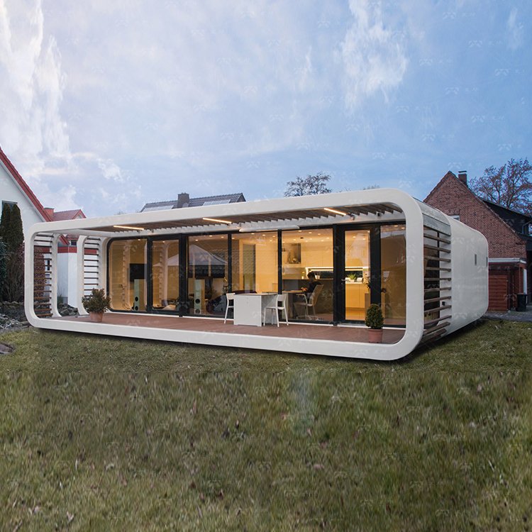 Customized Modern Popular Luxury Sleeping Apple Pod Capsule Prefabricated Container House for Hotels Space Capsule Prefab Houses