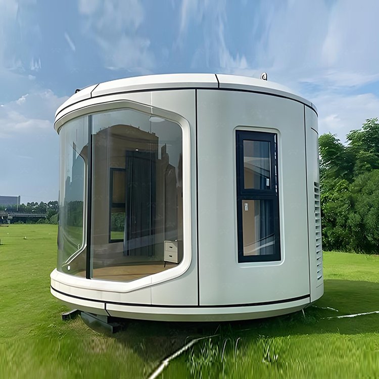 Multifunctional Modern Circular Space Capsule Prefabricated Container House Round-shaped for Hotels Space Capsule Prefab Houses - Image 8
