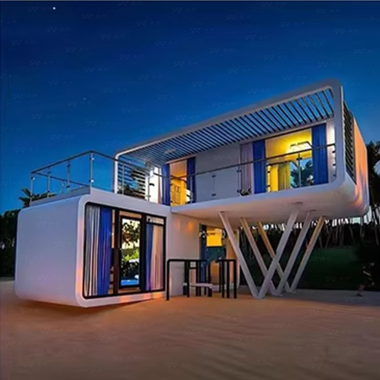 Customized Modern Popular Luxury Sleeping Apple Pod Capsule Prefabricated Container House for Hotels Space Capsule Prefab Houses - Image 5