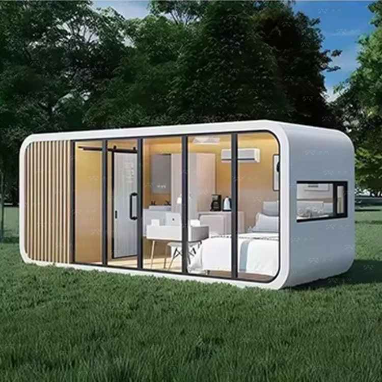 Customized Modern Popular Luxury Sleeping Apple Pod Capsule Prefabricated Container House for Hotels Space Capsule Prefab Houses - Image 6