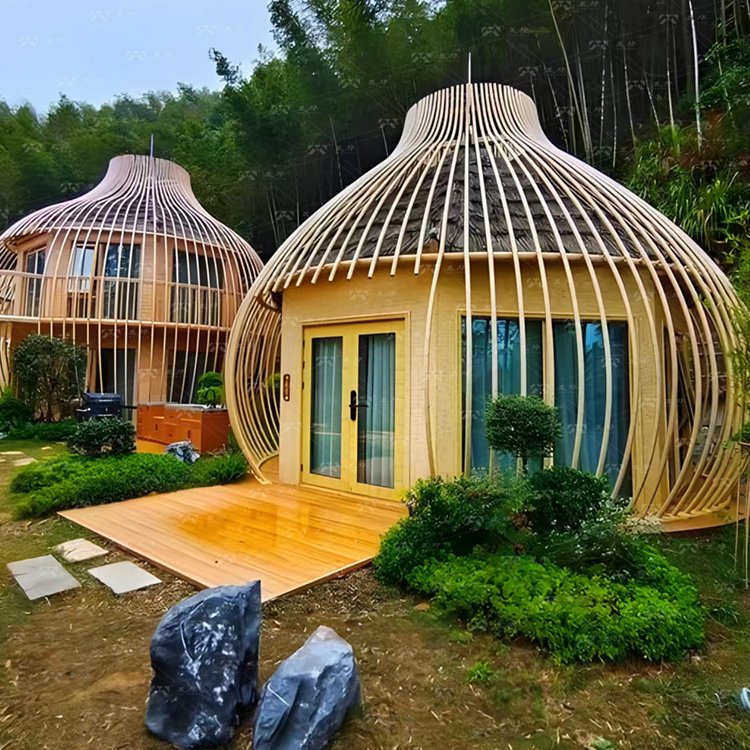 Customized Single Layer Luxury Birdcage-Shaped Large Artificial Tree House Prefabricated Victorian for Hotels Prefab Houses - Image 5