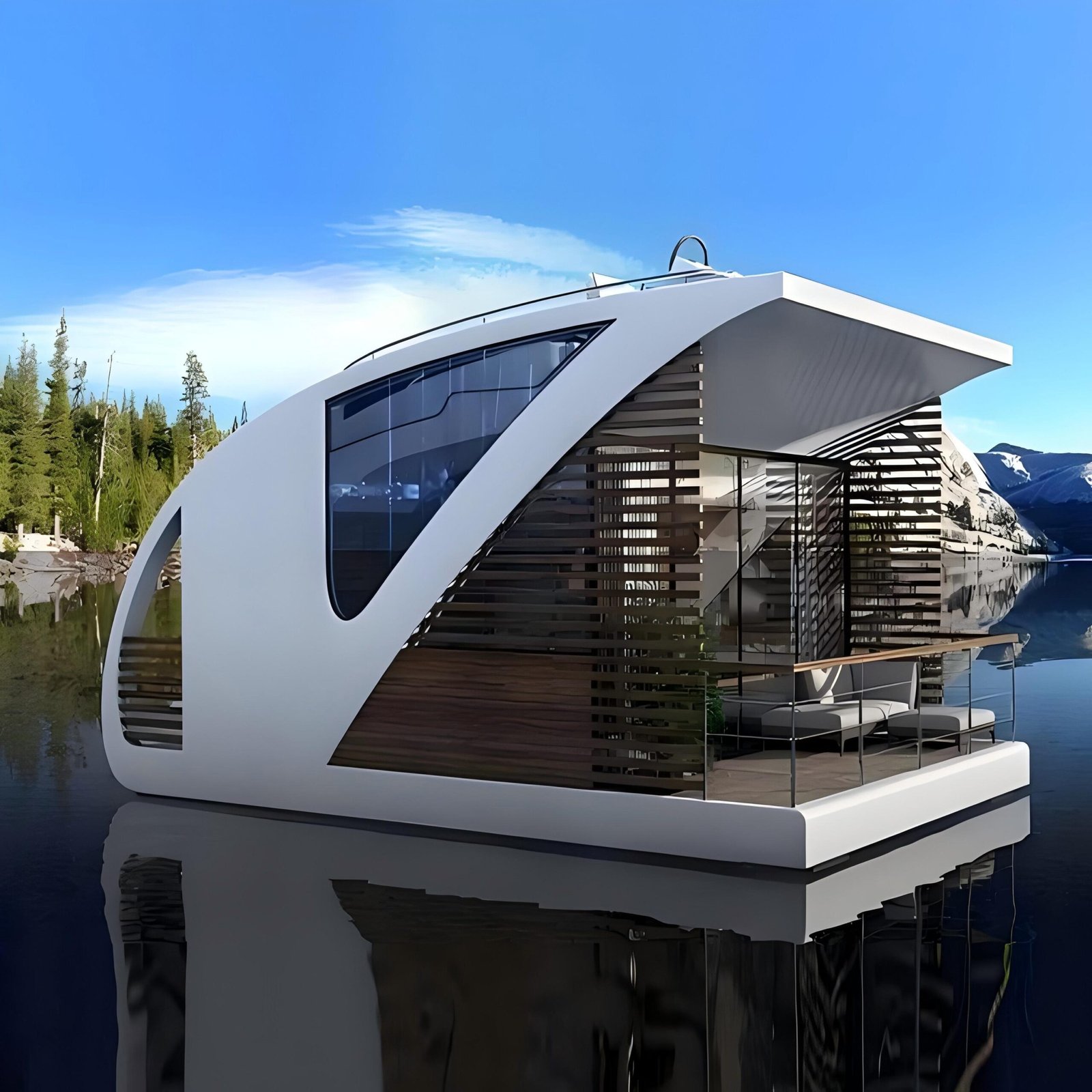 Customized 2025 Luxury Prefab Modern Mobile Modular Home Small Floating Homes Tiny House Boat Floating Hotel Pontoon Houseboat