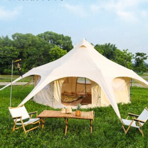Customized 2025 Waterproof Outdoor Bell-shaped Circus Countryside Style Tent Glamping for Safari Camping Tents