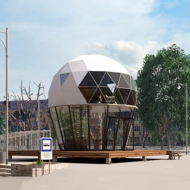 High Quality Two-Level Glass Glamping Geodesic Dome House Tent Double Layer Hot Air Balloon Tents for Hotel Resorts Trade Show - Image 2