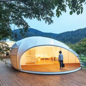 Customizable Pupa Pod-shaped Prefabricated House Glamping Pod for Hotel Membrane Structurel Safari Camping Tents