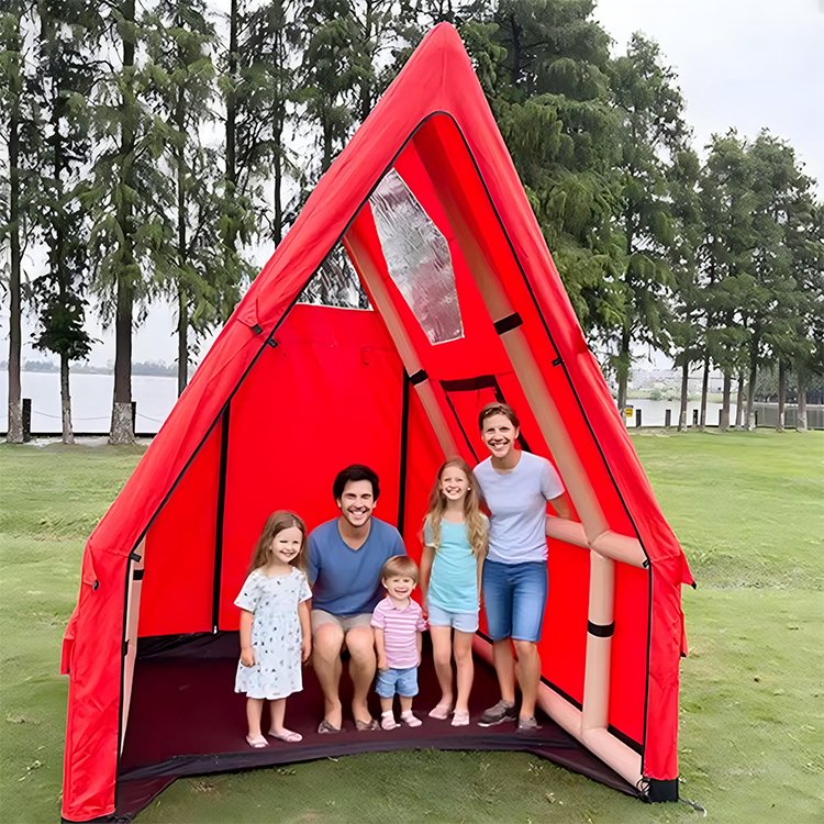Customizable Luxury Outdoor Air Tent Airtight Camping Durable Travel Air Tube Custom Travel Tipi Roof Shape Family Tent - Image 4
