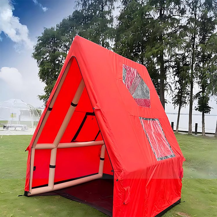 Customizable Luxury Outdoor Air Tent Airtight Camping Durable Travel Air Tube Custom Travel Tipi Roof Shape Family Tent - Image 5