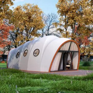 Cocoon Shaped Glamping Tiny Hut Tent Houses PVDF Insulation Cover Outdoor Glass Material Hotel Room Resort Shell Safari Glamping Tents