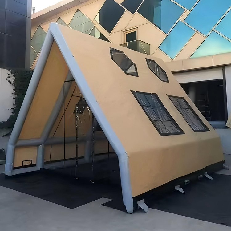 Customizable Luxury Outdoor Air Tent Airtight Camping Durable Travel Air Tube Custom Travel Tipi Roof Shape Family Tent - Image 8