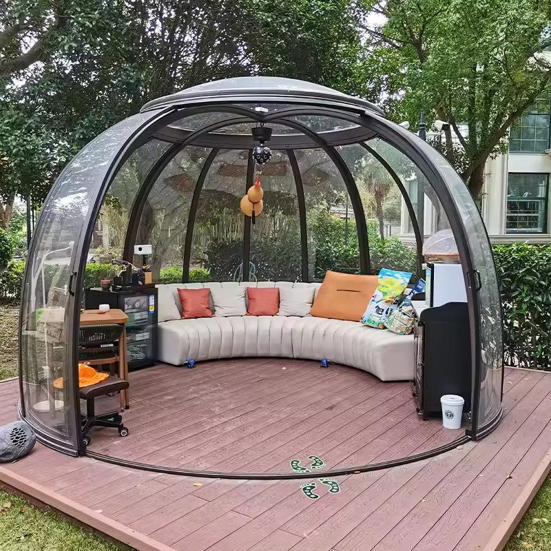 6M Single Layer Starry Sky Transparent Dome Tent Geodesic Igloo Customizable 360 Degrees Prefabricated Polycarbonate Star Bubble House PC Dome House - Image 7