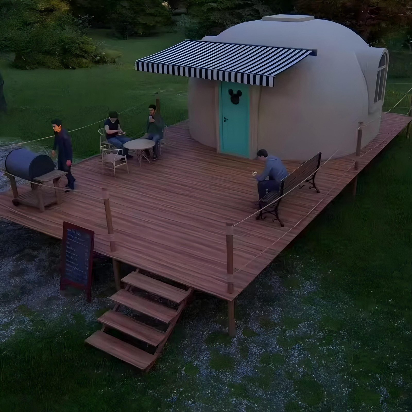 DIY Modular Graphene EPS Bowl-shape Geo Igloo Prefab Dome House the Fire Rating B1 Level for Prefab Cabin Tiny Home Office Hotel - Image 6