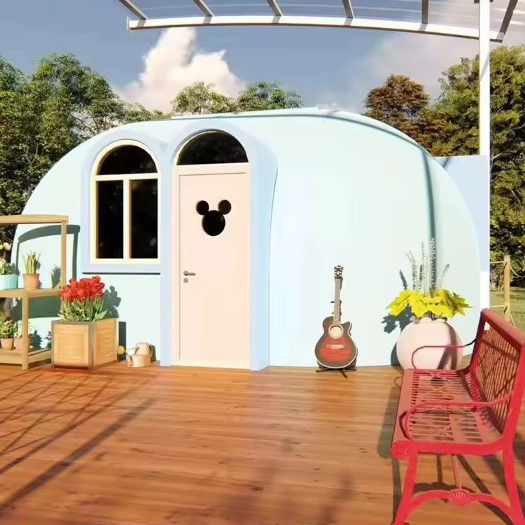 DIY Modular Graphene EPS Bowl-shape Geo Igloo Prefab Dome House the Fire Rating B1 Level for Prefab Cabin Tiny Home Office Hotel - Image 7