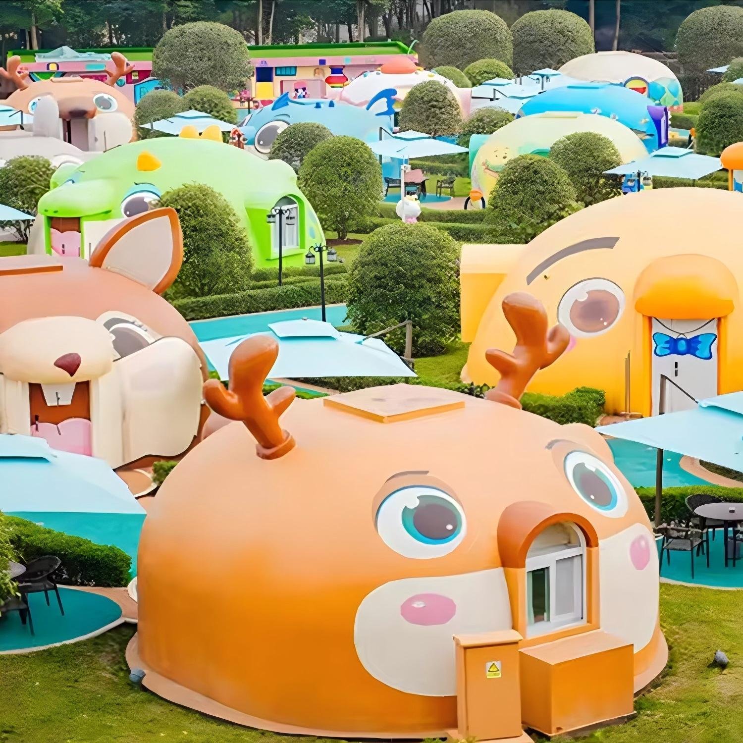 DIY Modular Graphene EPS Bowl-shape Geo Igloo Prefab Dome House the Fire Rating B1 Level for Prefab Cabin Tiny Home Office Hotel - Image 4