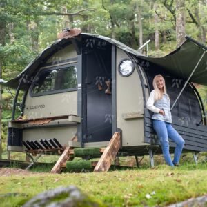 Customizable Woodland Lodge Glamping Pods Waterproof Outdoor Land Pods Safari Camping Tents