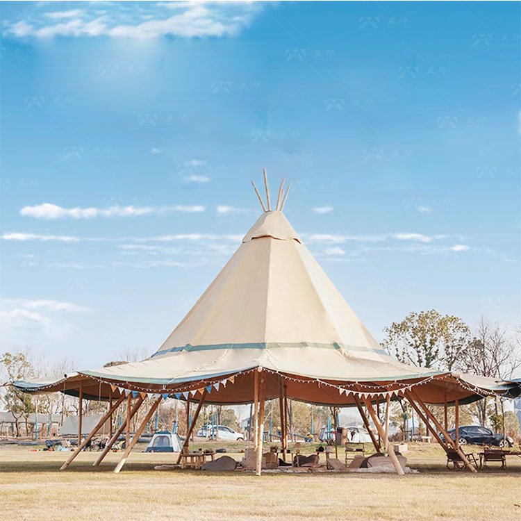 8m 10m 12m 15m Lowest Price Outdoor Heavy Duty Indian Tipi Tents Waterproof Teepee Tensile Yurt for Wedding Party Tents - Image 16