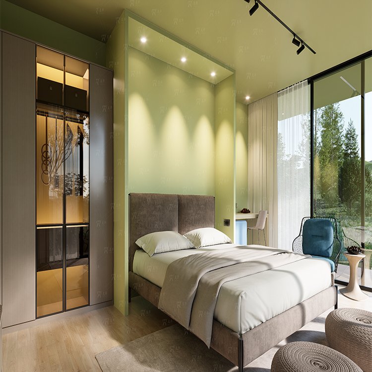 Customized Prefabricated Container House with Mirror Surface Tempered Glass Arched-shaped Luxury Villas for Hotels Prefab Houses - Image 6