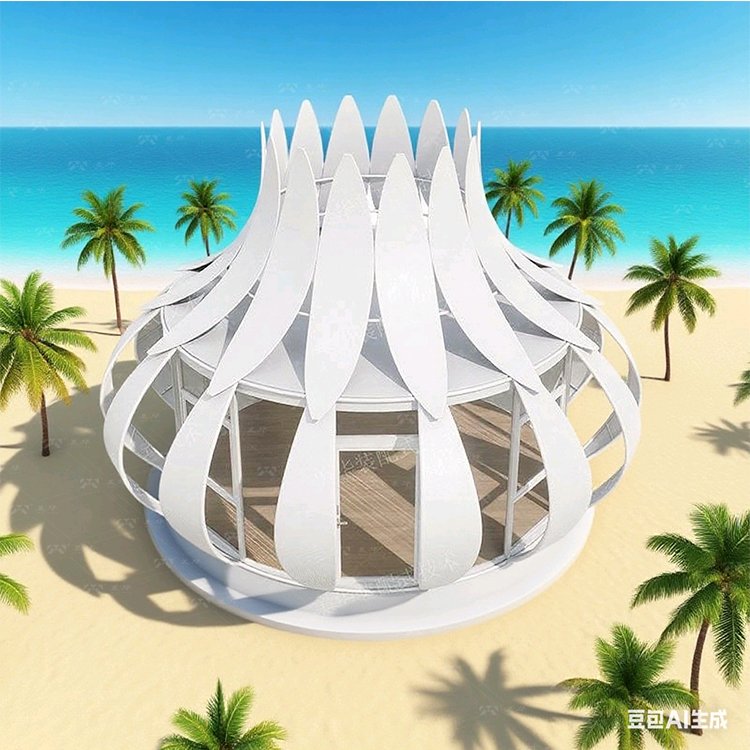 Prefabricated House Single Layer with Blossom Modular Glass-wrapped Magnolia Flower-shaped Luxury Villas for Hotels Prefab House - Image 7